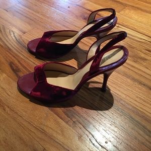 Cole Haan velvet and leather high heels- 8B
